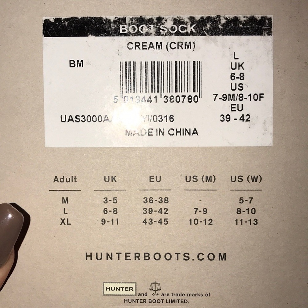 Hunter boot socks